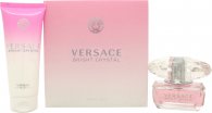 Versace Bright Crystal Gift Set 50ml EDT + 100ml Body Lotion