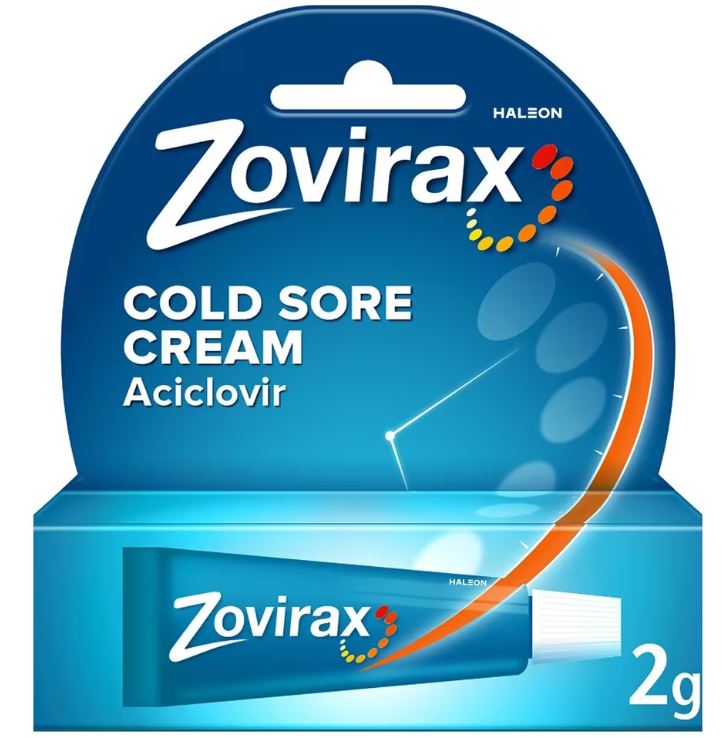 Zovirax Cold Sore Cream Tube x 2g