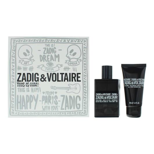 Zadig Voltaire This Is Him! 2 Piece Gift Set: Eau De Toilette 50ml - Shower Ge