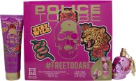 Police To Be #Freetodare Women Gift Set : EDP - 40ml Spray +40ml - Body Lotion 100ml