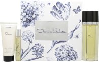 Oscar De La Renta Oscar Gift Set 100ml EDT + 100ml Body Lotion + 15ml EDT
