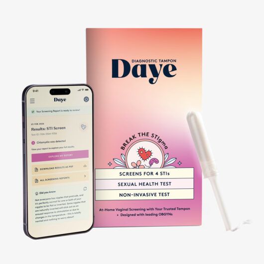 Daye At-Home STI Test Kit Discreet STI Screening with Diagnostic Tampon (Tests Chlamydia, Gonorrhoea & More)