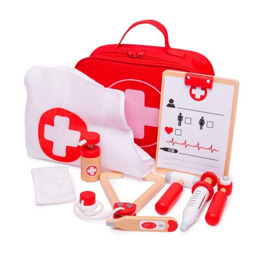 Bigjigs Toys Doctor's Kit - Role Play Dress Up Costume