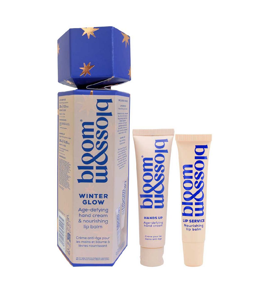 Bloom And Blossom Winter Glow Age-Defying Hand Cream & Nourishing Lip Balm Cracker