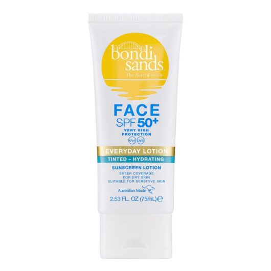 Bondi Sands Spf50+ Fragrance Free Face Hydrating Tinted Lotion 75ml