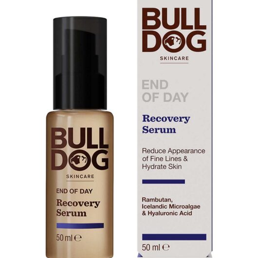 Bulldog Skincare End Of Day Recovery Serum For Men, Men's Face Moisturiser, 50ml