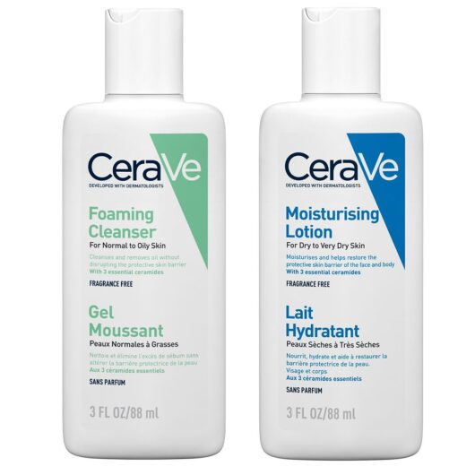 Cerave Mini Foaming Cleanser & Lotion Travel-Size Bundle