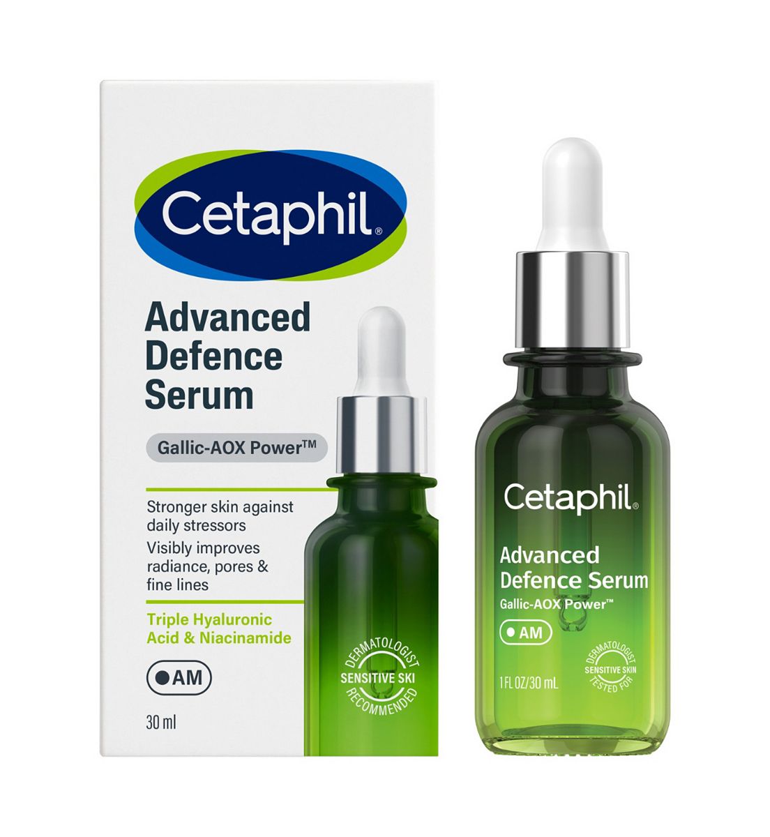 Cetaphil Advanced Defence (Am) Morning Serum With Gallic-Aox Power™, Vitamin C Alternative, 30ml
