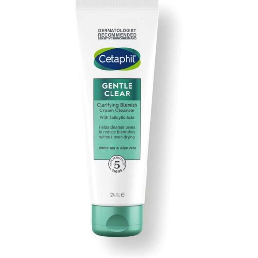 Cetaphil Gentle Clear Clarifying Blemish Cream Cleanser With 2% Salicylic Acid 124ml