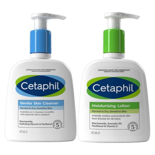 Cetaphil Gentle Skin Cleanser & Moisturising Lotion Bundle