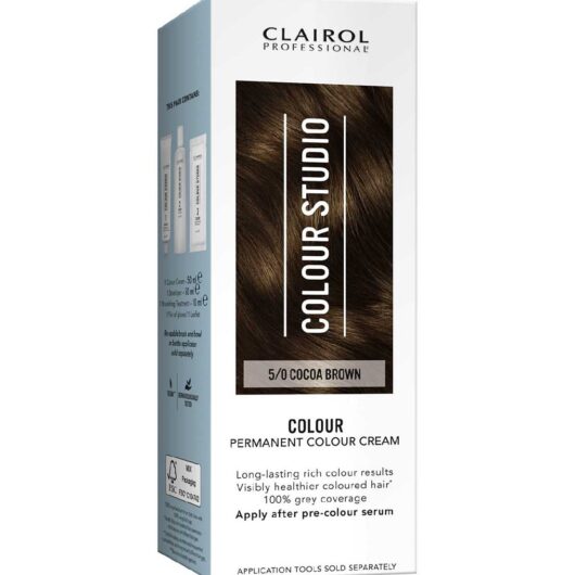 Clairol Colour Studio Step 2 Permanent Cream 5/0 Cocoa Brown 50ml