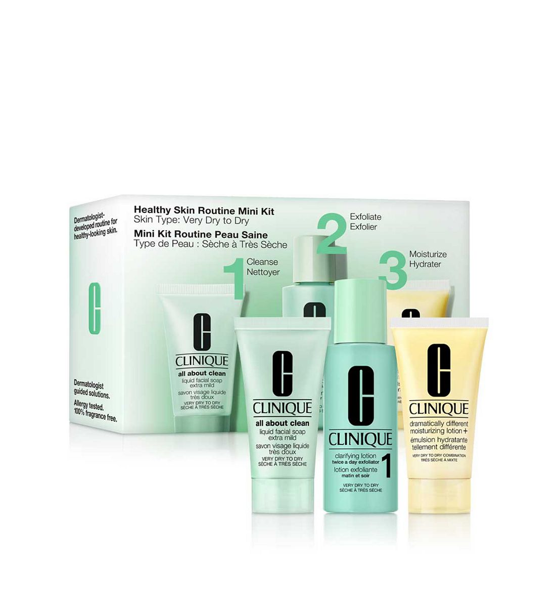 Clinique Healthy Skin Routine Mini Kit Type: Very Dry To