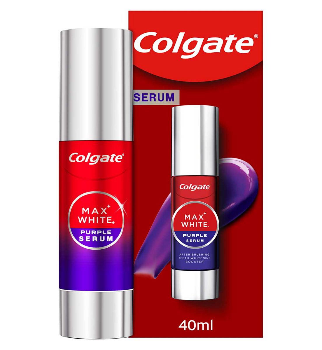 Colgate Max White Purple Teeth Whitening Serum 40ml