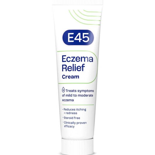 E45 Eczema Relief Cream 60G - To Treat Symptoms Of Reduces Itching And Redness Emollient Steroid Free