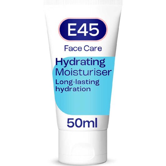 E45 Face Moisturiser Cream For Long Lasting Hydration Dry And Sensitive Skin - 50ml