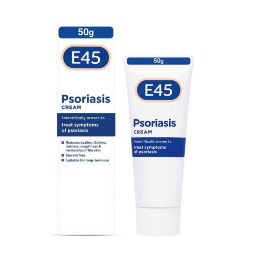 E45 Psoriasis Cream To Reduce Scaling, Itching And Relieve Irritated Skin - 50M, 50ml