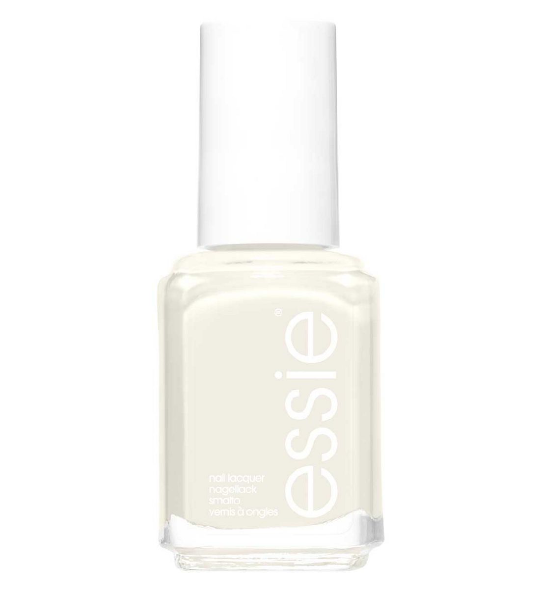 Essie Nail Polish 8 Limo Scene Warm White Cream Nude Colour, Original High Shine And Coverage 13.5 ml, 5ml