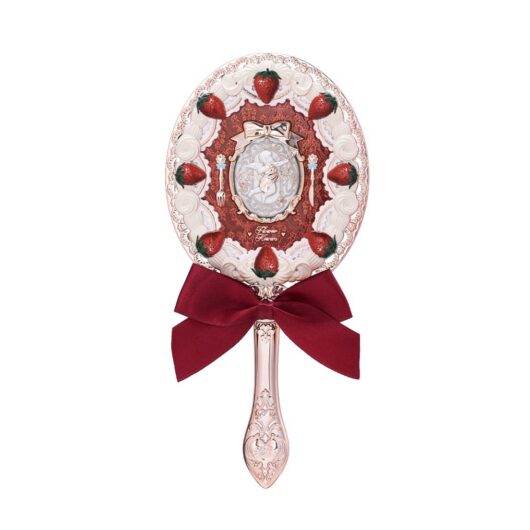 Flower Knows Strawberry Cupid Collection Hand Mirror Red Velvet