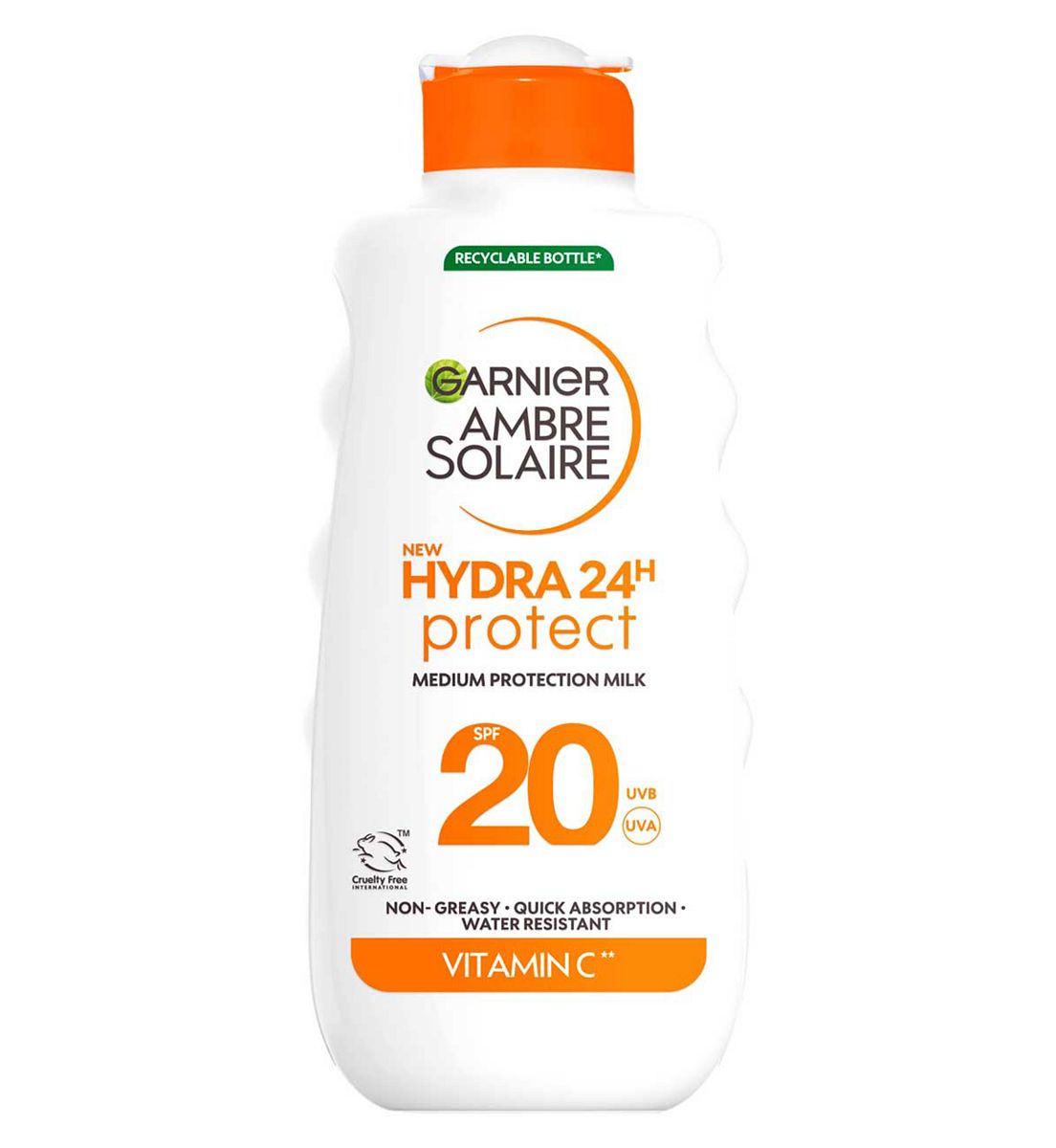 Garnier Ambre Solaire Hydra 24H Protect Spf20 Sun Cream Lotion 175ml