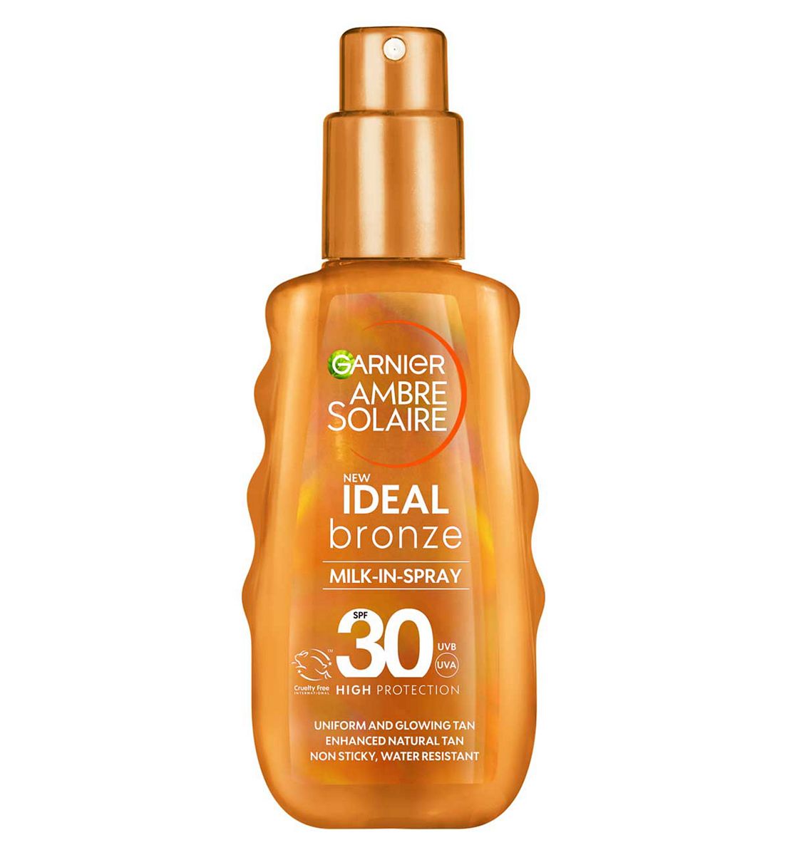 Garnier Ambre Solaire Ideal Bronze Sun Cream Milk-In Spray Spf 30 150ml