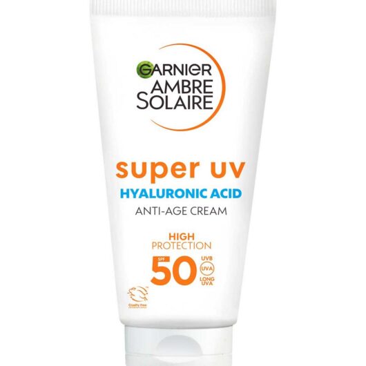 Garnier Ambre Solaire Spf 50 Super Uv Anti-Age Face Sun Cream 50ml