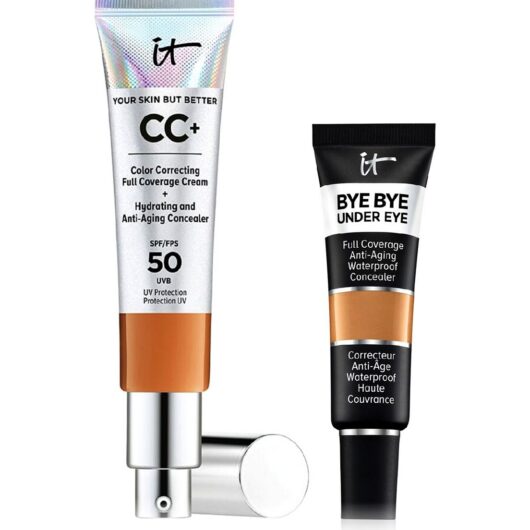 IT Cosmetics Your Skin But Better Cc+ Cream - Rich Honey & Bye Under Eye Concealer