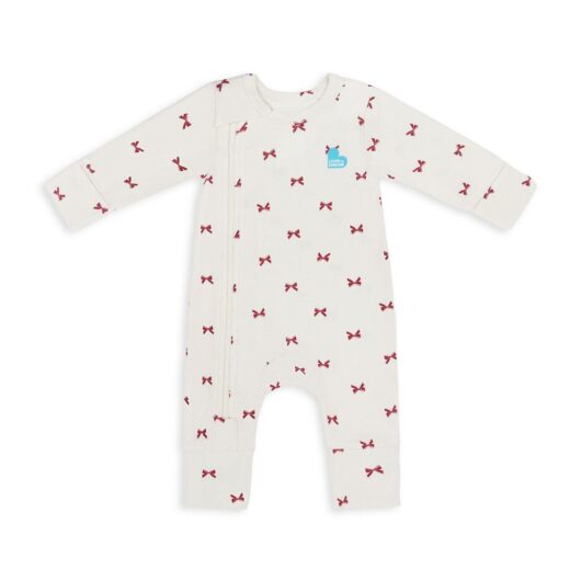 Love to Dream Romper Bamboo Bows Cream 12-24M