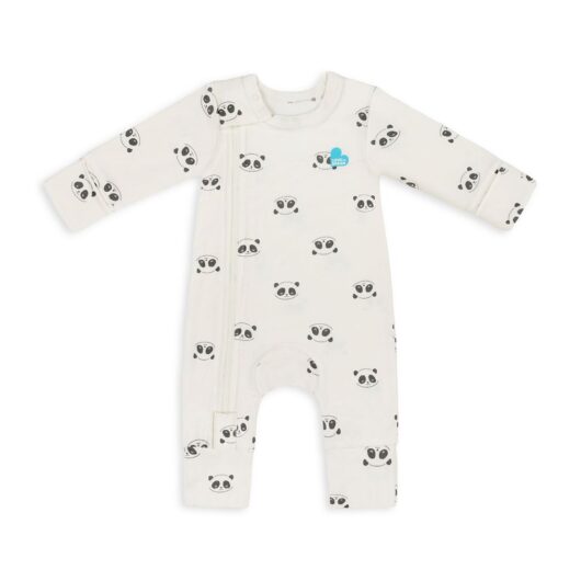 Love to Dream Romper Bamboo Sleepy Panda Cream 3-6M