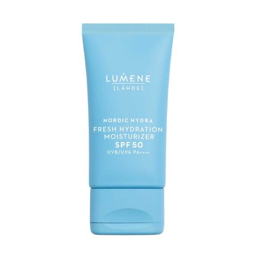 Lumene Nordic Hydra Fresh Hydration Moisturiser Spf50, Face Cream With Hyaluronic Acid 50ml