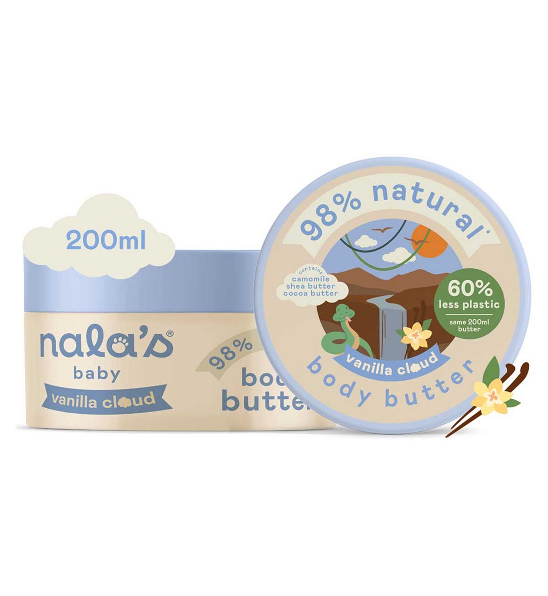 Nalas Baby Nala's Baby Body Butter Vanilla Cloud200 ml, 200ml