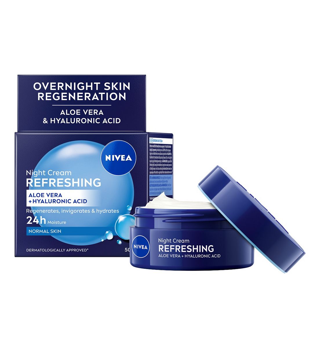 Nivea 24H Moisturising Night Cream With Vitamin E For Normal Skin 50ml