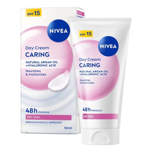 Nivea Caring 48H Day Face Cream Spf15 50ml