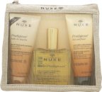 Nuxe Travel Essentials Set: Prodigieux Scented Body Lotion 100ml + Prodigieuse Oil 100ml + Shower Gel 100ml