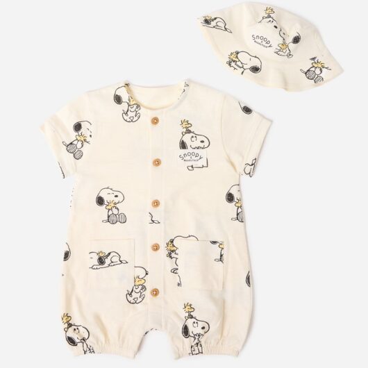 Peanuts Snoopy Romper & Hat 6 -9 Months, - 9 Months