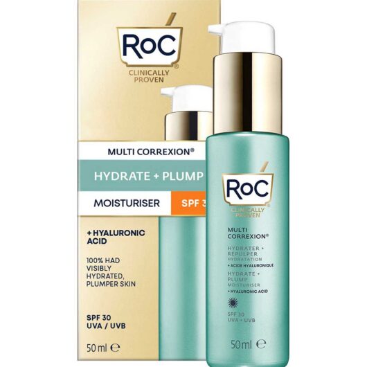 ROC Multi Correxion Hydrate + Plump Daily Moisturiser Spf 30 With Hyaluronic Acid 50ml