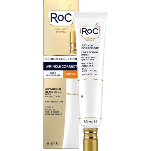 ROC Retinol Correxion Wrinkle Correct Daily Moisturiser Spf30 30ml