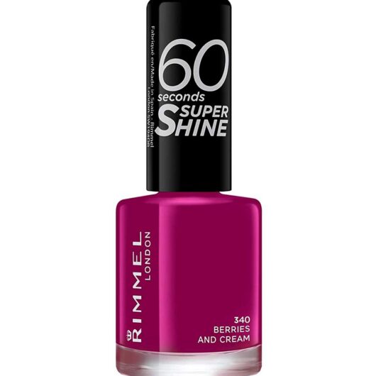 Rimmel 60 Seconds Super Shine Nail Polish 340 Berries And Cream