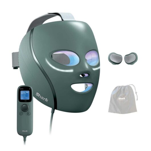 Shark Cryoglow Under-Eye Cooling & Led Anti-Ageing Blemish Repair Mask - Sage Green Fw312Uksg