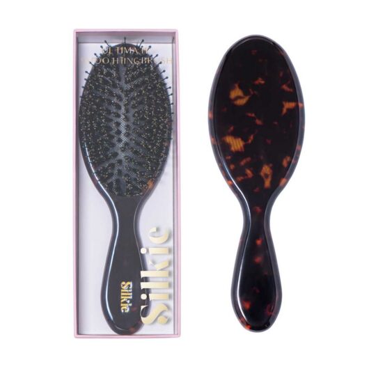 Silkie Ultimate Smoothing Boar Bristle Hair Brush Caviar