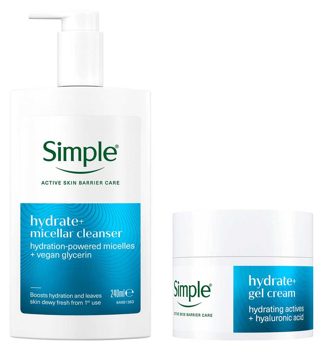 Simple Hydrate+ Cleanse And Moisturiser Bundle