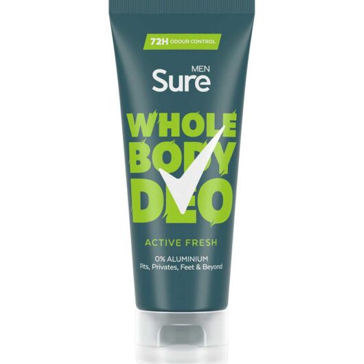 Sure Men Active Fresh 72Hr Whole Body Deodorant Cream 75ml