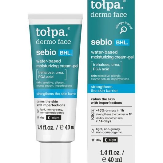Tolpa Tołpa Dermo Face Sebio Barrier Hydrolipid Bhl Water Based Moisturizing Cream Gel 40ml