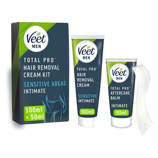Veet Men Total Pro Intimate Hair Removal Cream Kit