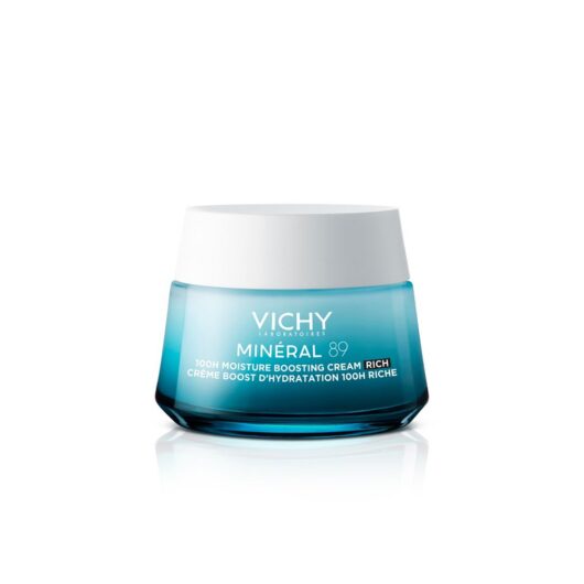Vichy Minéral 89 100H Hyaluronic Acid Rich Hydrating Cream, Dry Skin 50ml
