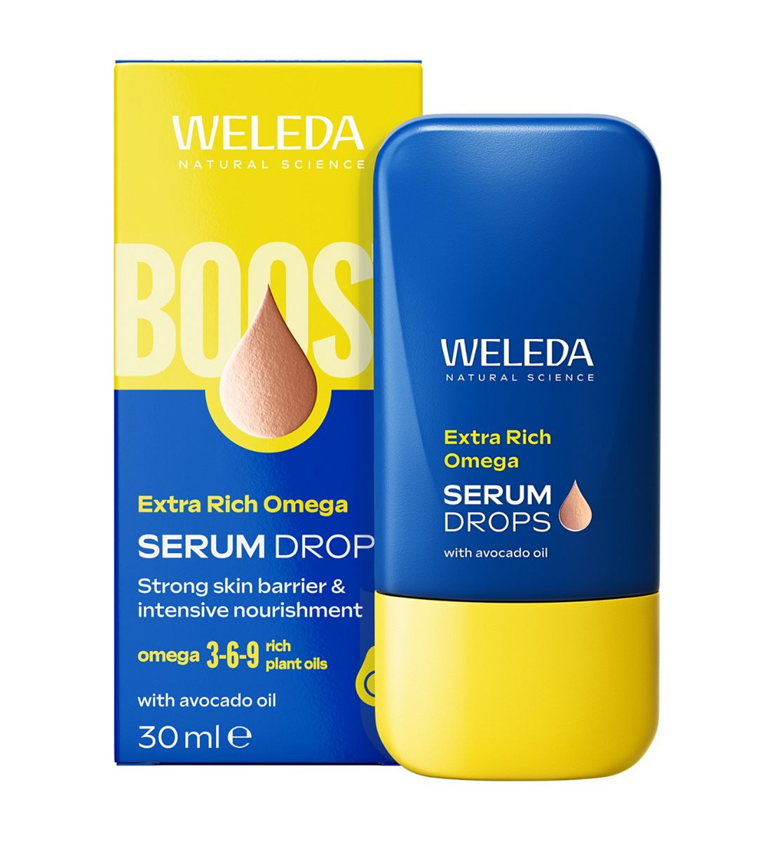 Weleda Extra Rich Omega Face Serum Drops With Avocado Oil 100 Percent Certified Natural Vegan 30ml
