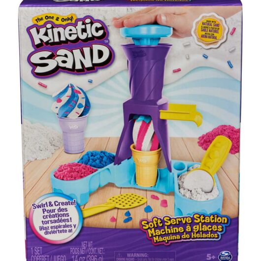 Kinetic Sand Spinmaster Soft Serve Station Playset