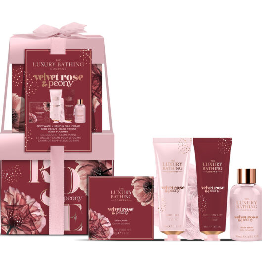 The Luxury Bathing Company Velvet Rose & Peony Stacking Treats